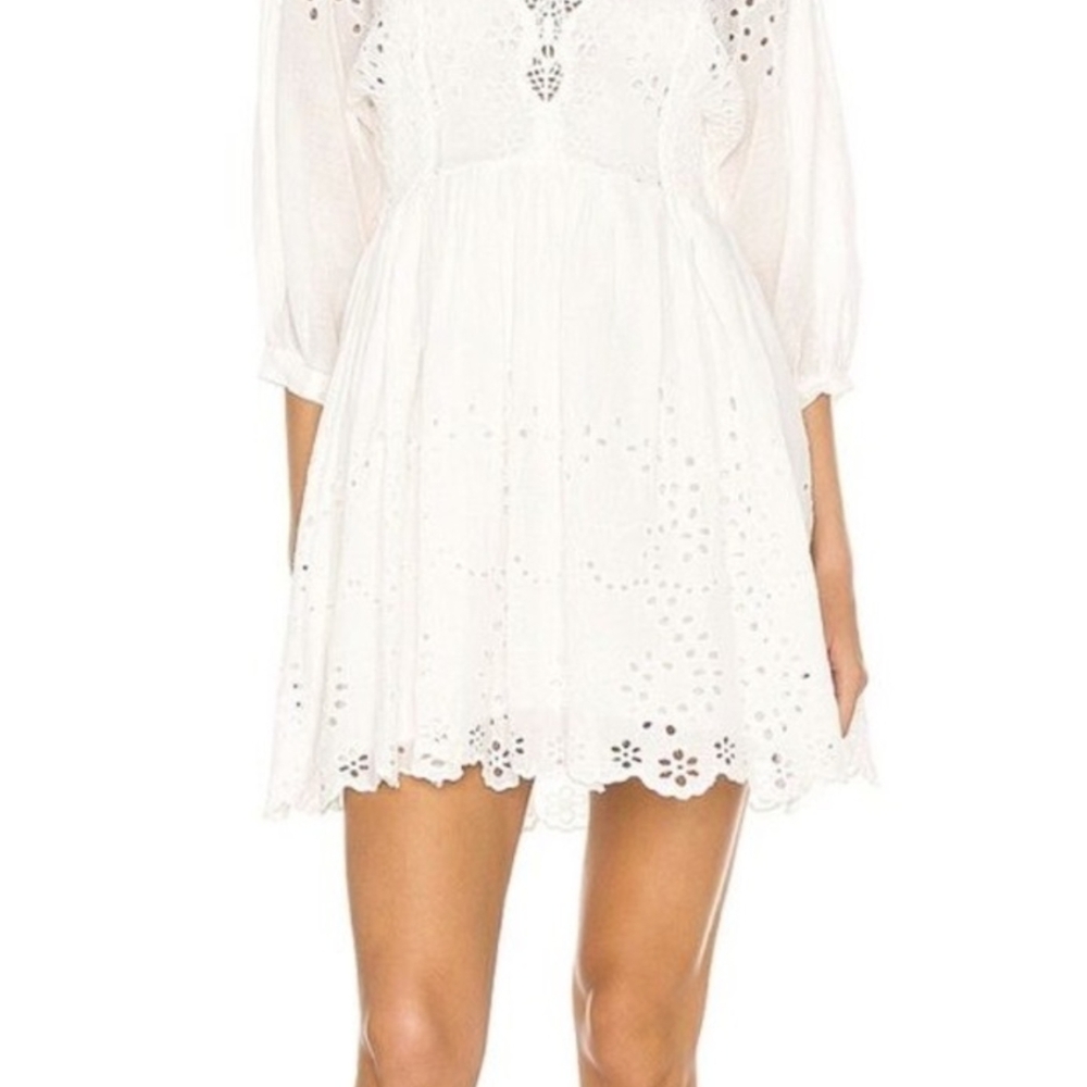 Elegant White Lace Dress - Picture 2 of 7